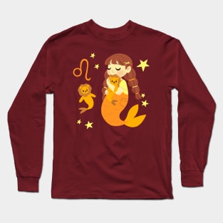 Leo Mermaid Long Sleeve T-Shirt